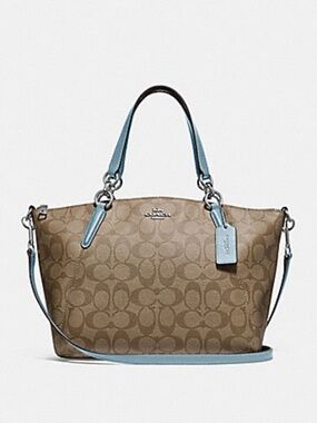Coach Small Kelsey Satchel in Signature Canvas